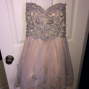 White formal dress